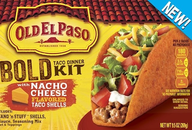 Old El Paso Bold Nacho Cheese Flavored Shells