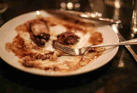 dirty plate