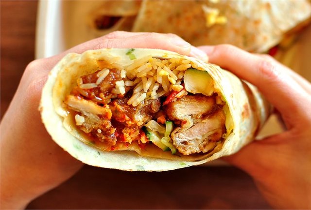 Panda Express Burrito - Orange Chicken - Innovation Kitchen Pasadena