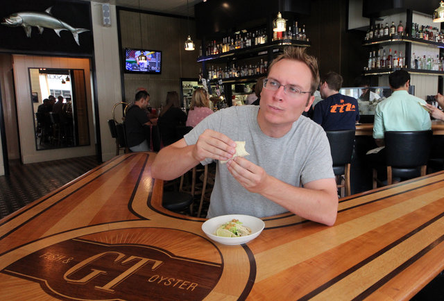 GT Fish And Oyster Shark Meat Taco Taste Test - Chicago