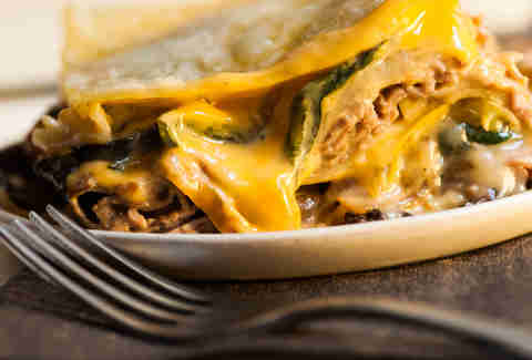 Philly Cheesesteak Lasagna