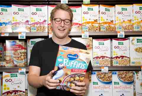 twentysomething with cereal
