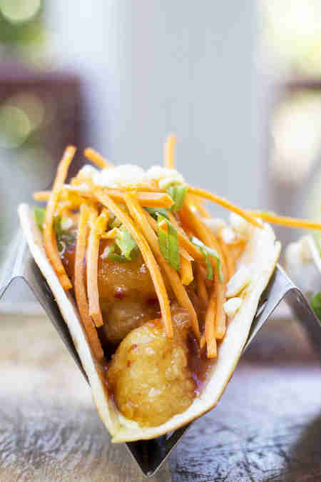 General Tso Cauliflower Taco