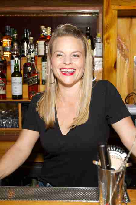Happy bartender