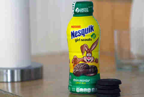 nesquik thin mint flavored milk