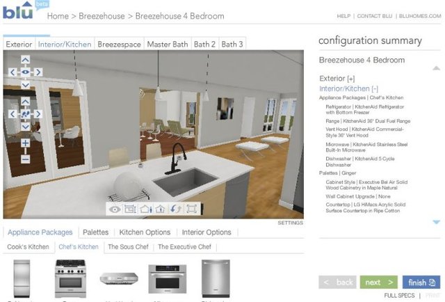 Blu Home's 3D Configurator