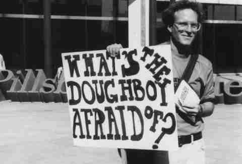 What's the Doughboy Afraid Of? sign