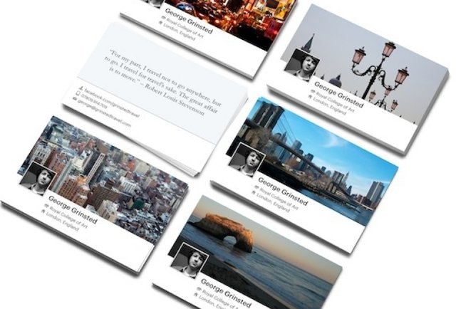 Facebook Timeline Business Cards