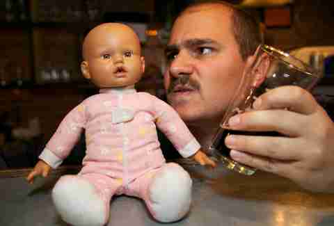 Baby in bar