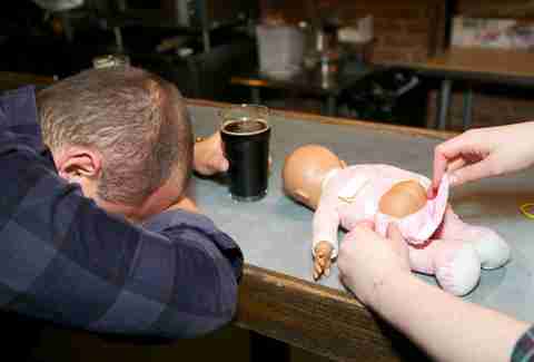 baby on bar