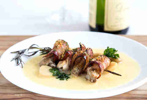 Oysters en brochette