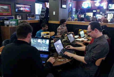 Buffalo Wild Wings LAN party