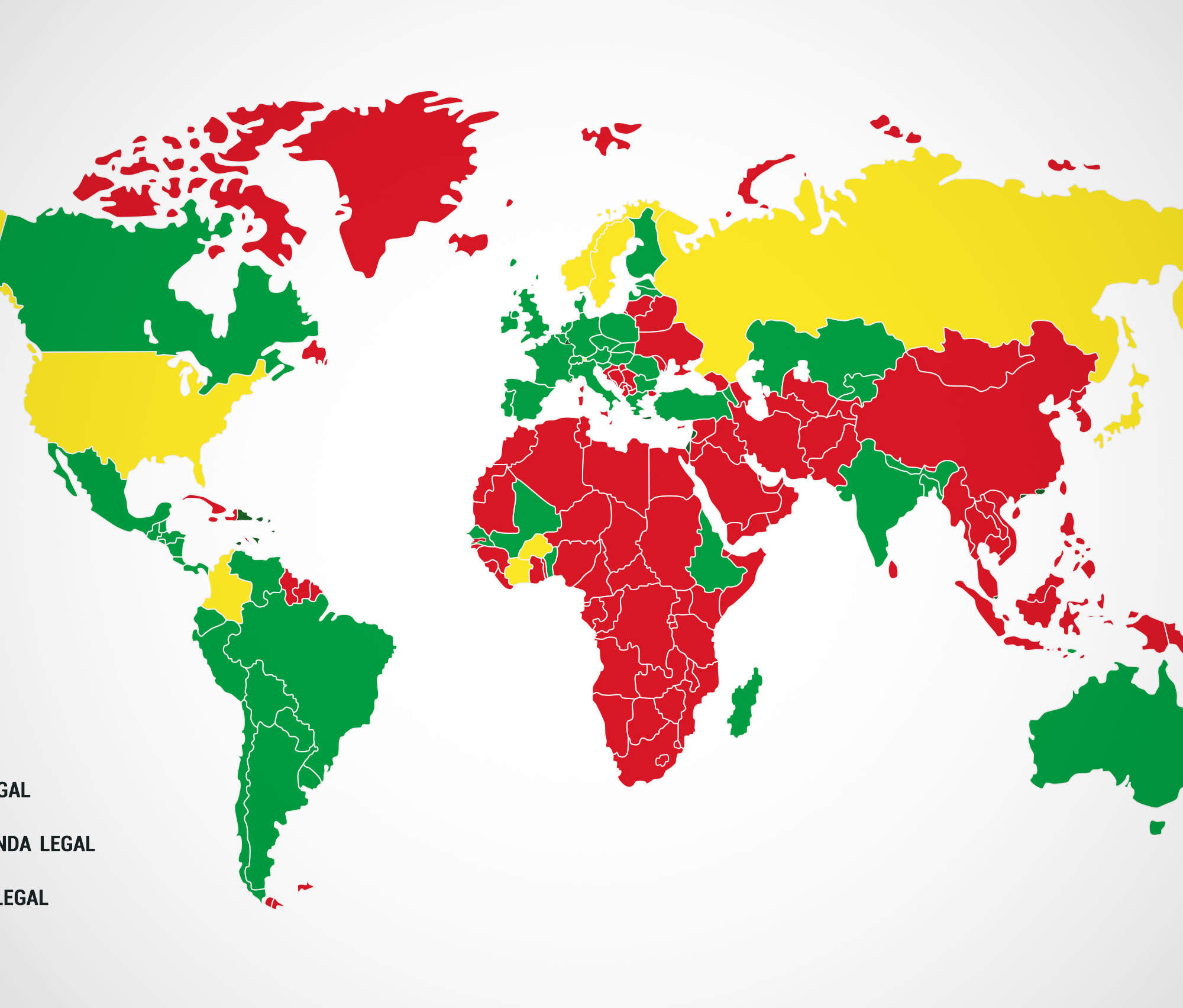 Legal Prostitution World Map Of Every Country That Has Legal Prostitution 6173