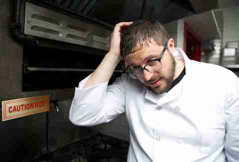 sweaty chef