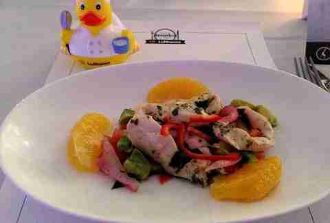 conch ceviche on Lufthansa
