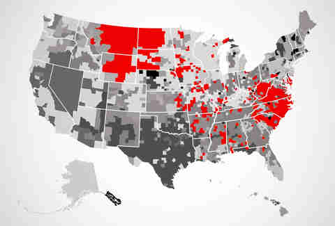 hardee's US map