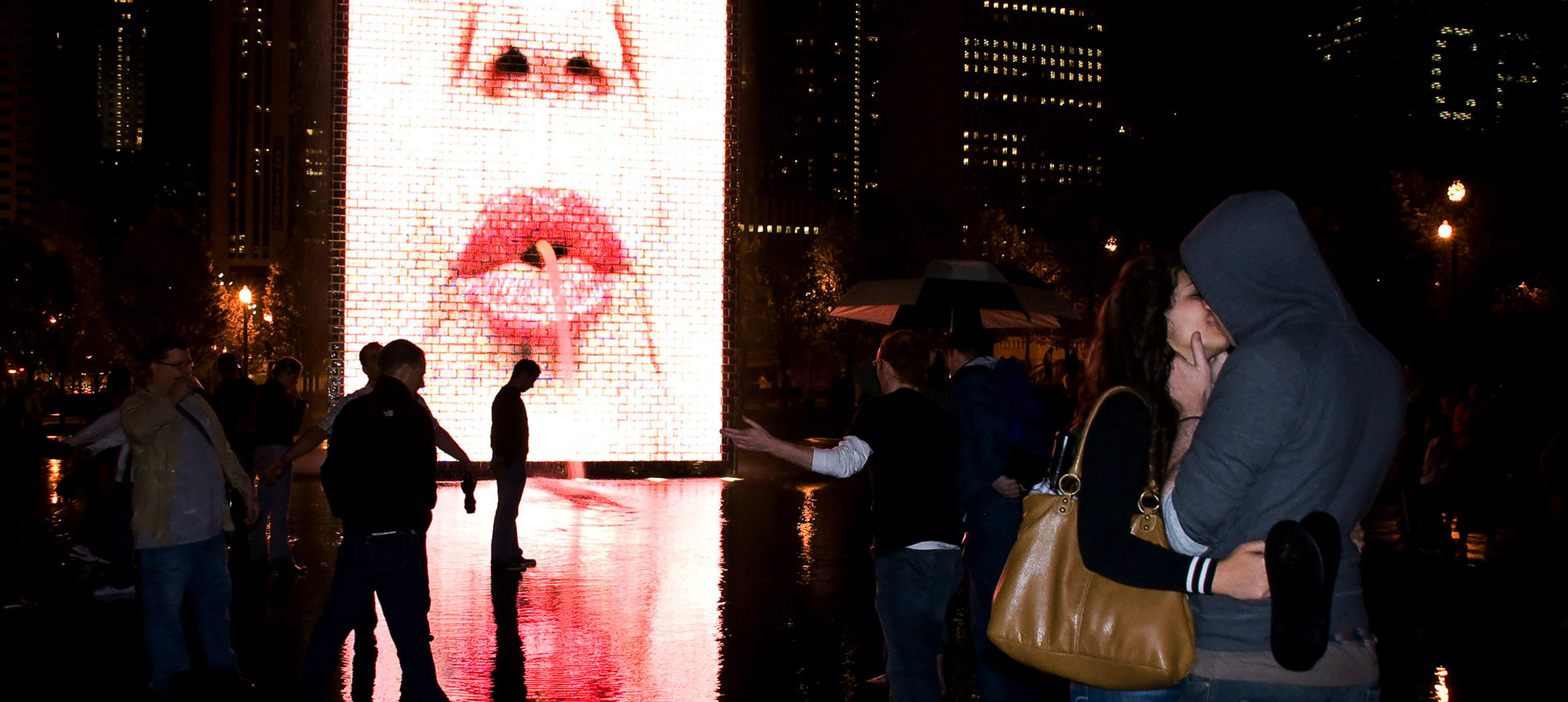 ?Chicago date Crown Fountain