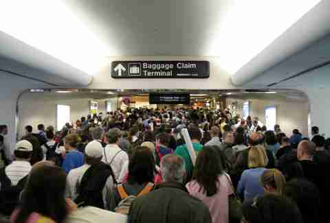 Crowded airport