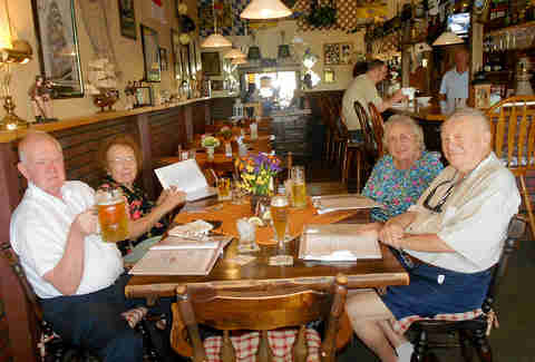 Old people eating