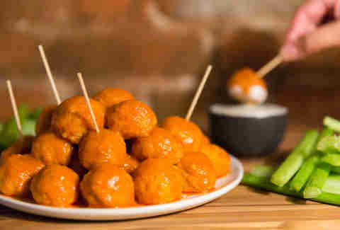buffalo chicken meatballs