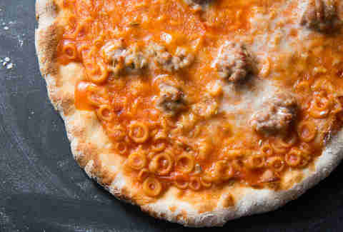 SpaghettiOs pizza