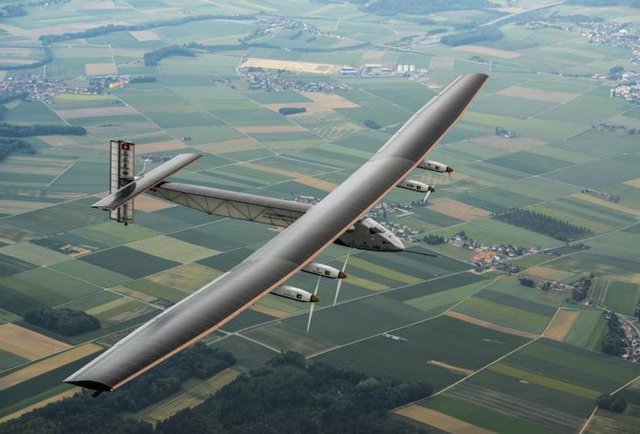 solar plane powered around impulse flying fly ever avion mundo vuelta al dar con