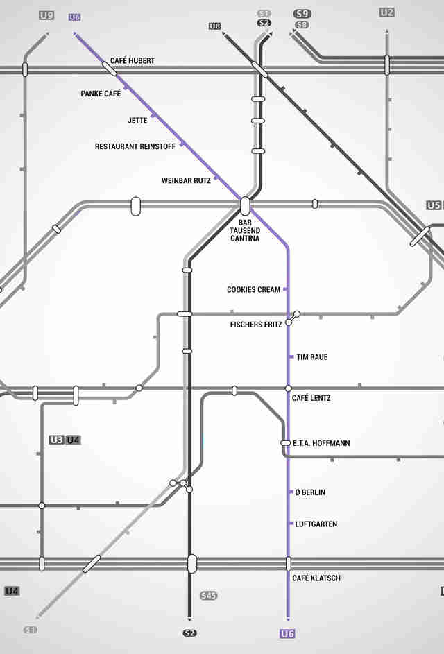 Berlin UBahn Restaurant Map Berlin Restaurants Near