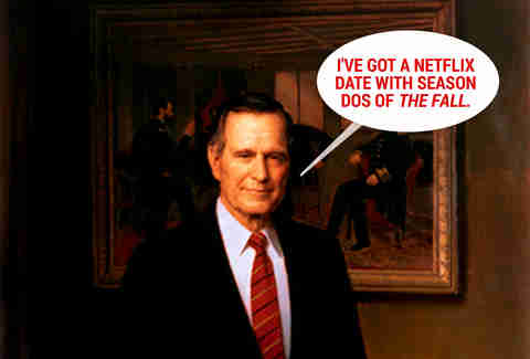 George H.W. Bush not partying