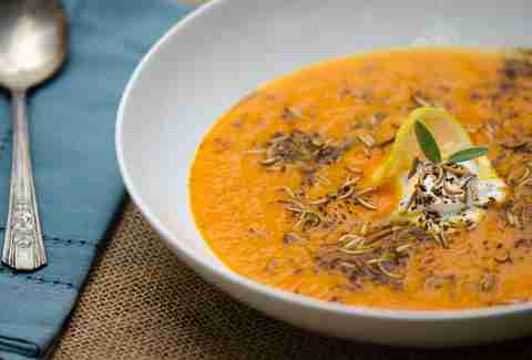 Carrot buffalo worm soup