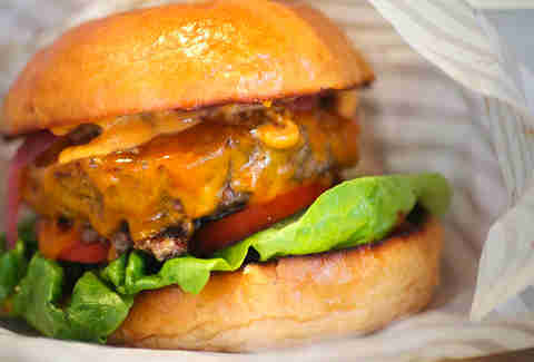 cheeseburger from patty and bun london
