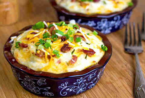 Loaded potato topping shepherd's pie
