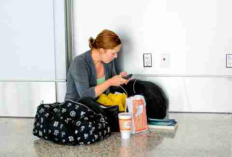 Food at airport outlet
