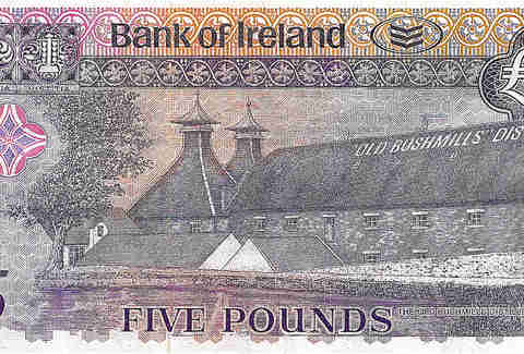 bushmills commemorative bank note