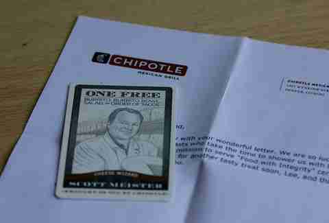 Chipotle gift card