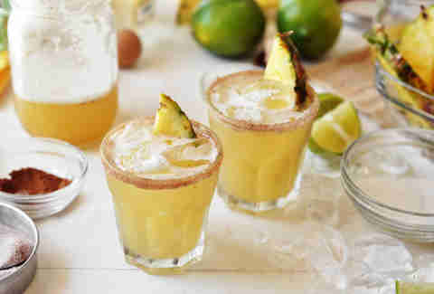 Pineapple cinnamon margarita