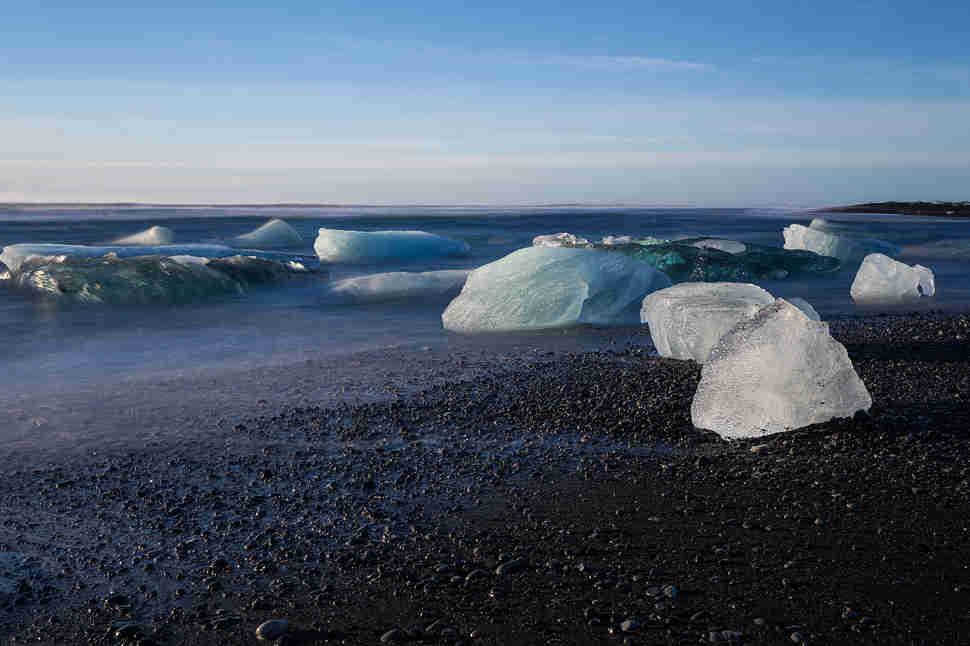black sand