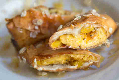 Turon banana rolls