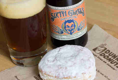 Dunkin Donuts and beer