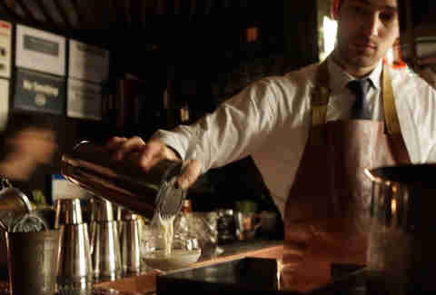 Bartender in bowtie