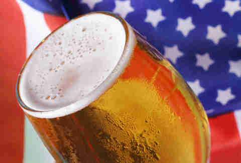 Close up of beer