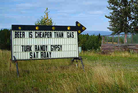 Happy hour sign
