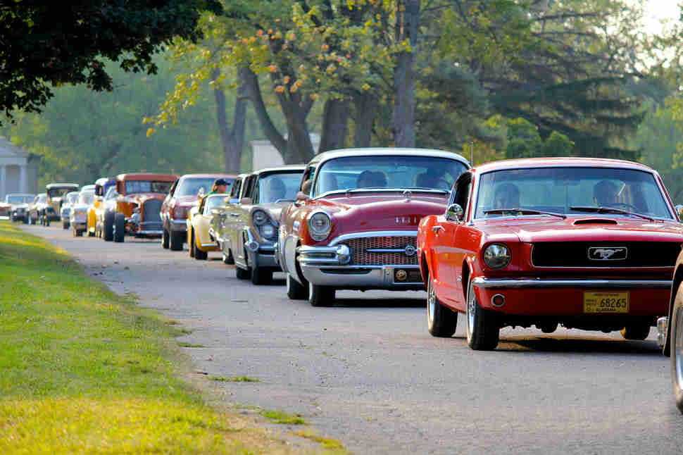 Line of cars