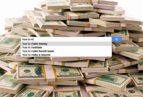pile of money