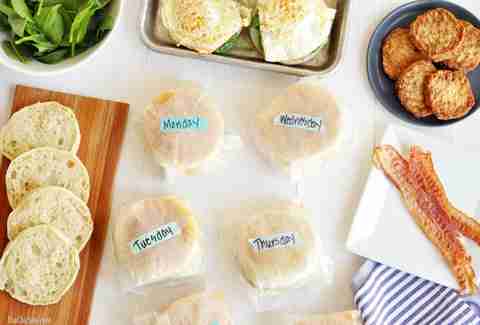 Breakfast sandwiches to go