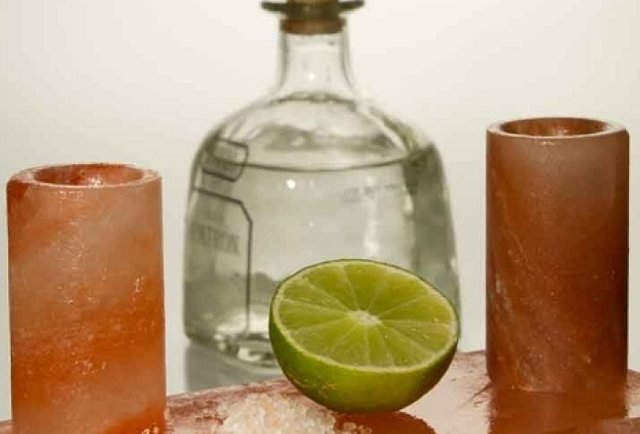 Salt Crystal Shot Glass Set