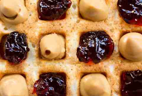 PB&J waffle