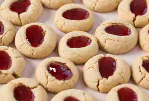 PB&J thumbprint cookies