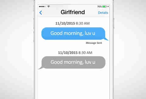 girlfriend text conversation