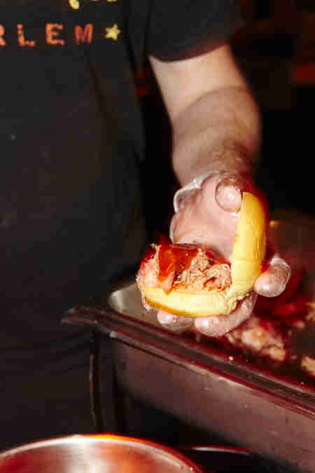 Dinosaur pulled pork