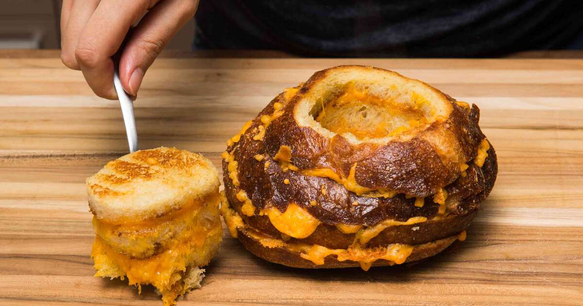 Grilled Cheese Bread Bowl Thrillist Recipes